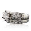Image 2 : 18KT White Gold 5.20ctw Diamond Ring