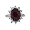 Image 1 : 14KT White Gold 7.74ct Ruby and Diamond Ring