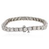 Image 2 : 14KT White Gold 7.23ctw Diamond Tennis  Bracelet