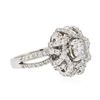 Image 2 : 14KT White Gold 1.22ctw Diamond Ring