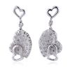 Image 1 : 14KT White Gold 0.34ctw Diamond Earrings