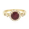 Image 1 : 14KT Yellow Gold 0.94ct Ruby and Diamond Ring