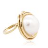 Image 2 : 14-18KT Yellow Gold Pearl Jewelry Suite