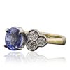 Image 2 : 14KT Yellow Gold 2.85ct Sapphire and Diamond Ring