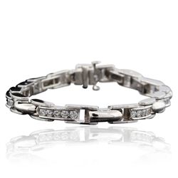 14KT White Gold 2.10ctw Diamond Bracelet