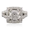Image 1 : 18KT White Gold 2.55ctw Diamond Ring