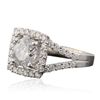 Image 2 : 18KT White Gold 2.55ctw Diamond Ring