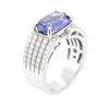 Image 3 : 14KT White Gold 2.75ct Tanzanite and Diamond Ring