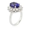 Image 3 : 14KT White Gold 5.21ct Tanzanite and Diamond Ring
