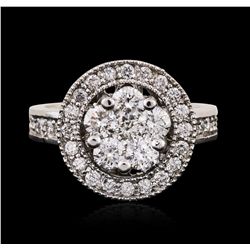 14KT White Gold 1.34ctw Diamond Ring