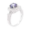 Image 3 : 14KT White Gold 1.61ct Tanzanite and Diamond Ring