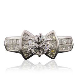 Platinum 1.65ctw Diamond Ring