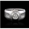 Image 1 : 14KT White Gold 0.94ctw Diamond Ring