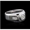 Image 2 : 14KT White Gold 0.94ctw Diamond Ring