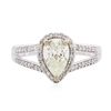 Image 1 : 14KT White Gold 1.33ctw Diamond Ring