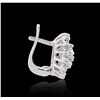 Image 2 : 14KT White Gold 1.34ctw Diamond Earrings