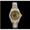 Image 1 : Ladies Rolex Two-Tone 1.00ctw Diamond DateJust Wristwatch