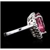 Image 3 : 14KT White Gold 7.56ct Pink Spinel and Diamond Ring