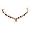 Image 1 : 14KT Yellow Gold 35.52ctw Ruby and Diamond Necklace