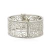 Image 1 : 14KT White Gold 1.59ctw Diamond Bangle Bracelet