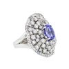 Image 2 : 14KT White Gold 2.55ct Tanzanite and Diamond Ring