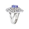 Image 3 : 14KT White Gold 2.55ct Tanzanite and Diamond Ring