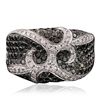 Image 1 : 14KT White Gold 1.92ctw Black Diamond Ring