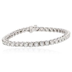 14KT White Gold 4.40ctw Diamond Tennis  Bracelet