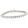 Image 1 : 14KT White Gold 4.40ctw Diamond Tennis  Bracelet