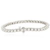 Image 2 : 14KT White Gold 4.40ctw Diamond Tennis  Bracelet