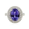 Image 1 : 14KT Two-Tone 2.01ct Tanzanite and Diamond Ring