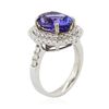 Image 3 : 14KT Two-Tone 2.01ct Tanzanite and Diamond Ring