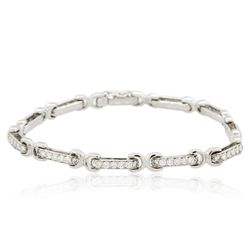 18KT White Gold 2.22ctw Diamond Bracelet