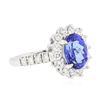 Image 2 : 14KT White Gold 2.43ct Tanzanite and Diamond Ring