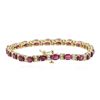 Image 2 : 14KT Yellow Gold 11.87ctw Ruby and Diamond Bracelet