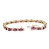 Image 3 : 14KT Yellow Gold 11.87ctw Ruby and Diamond Bracelet