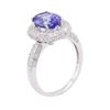 Image 3 : 14KT White Gold 2.51ct Tanzanite and Diamond Ring