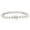Image 2 : 14KT White Gold 6.43ctw Diamond Tennis  Bracelet