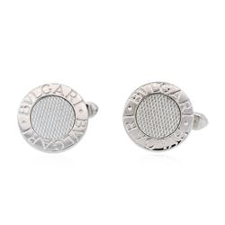 Bulgari 18KT White Gold Cuff Links