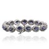 Image 2 : 14KT White Gold 11.40ctw Sapphire and Diamond Bracelet