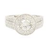 Image 1 : 14KT White Gold 1.51ctw Diamond Ring