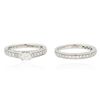 Image 3 : 18KT White Gold 0.67ctw Diamond Ring Wedding Set