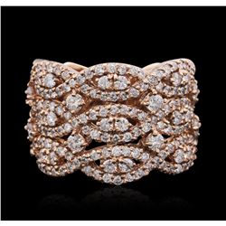 14KT Rose Gold 1.22ctw Diamond Ring