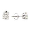 Image 2 : 14KT White Gold 1.21ctw Diamond Stud Earrings