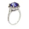 Image 3 : 14KT White Gold 4.08ct Tanzanite and Diamond Ring