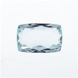 6.90ct. Natural Cushion Cut Aquamarine