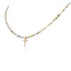 Image 3 : 14KT Rose Gold 33.35ctw Rough Diamond Necklace With Charm