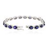 Image 3 : 14KT White Gold 13.49ctw Sapphire and Diamond Bracelet