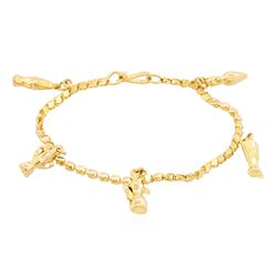 22KT Yellow Gold Charm Bracelet