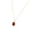 Image 3 : 14KT Yellow Gold 14.42ct Ruby and Diamond Pendant With Chain
